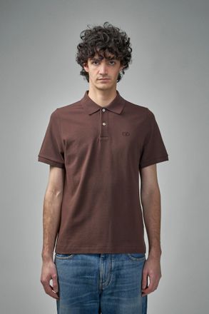 Valentino Cotton Piqué Polo Shirt with V-Logo Embroidery
