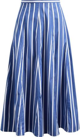 Madewell A-Line Poplin Midi Skirt in Cool Navy at Nordstrom, Size Xx-Small