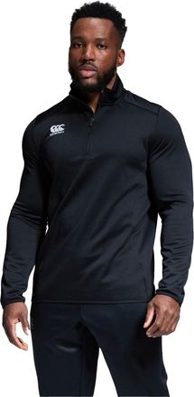 Canterbury Of New Zealand Heren Club Quarter Zip Training Midlayer (Zwart)