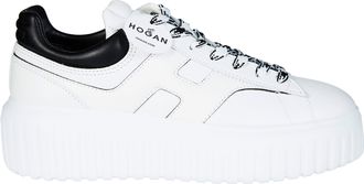 Hogan White Leather Chunky Ridged Sneakers