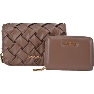 Bebe Luca Crossbody Bag with Wallet in Taupe at Nordstrom Rack