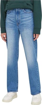 Levi's Straight Jeans - Dames - Regular Fit Jeans - Blauw - W30 L29 - Katoen - Jeans