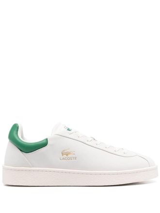 Lacoste Baseshot lace-up leather sneakers - men - Fabric/Rubber/Calf Leather - 10.5 - White