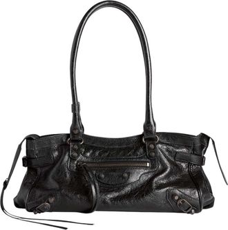 Balenciaga Black Le City Large Shoulder Bag