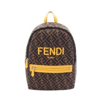 Fendi Pre-owned Nylon Backpack - unisex - Fendi Vintage - Vintage Backpacks - Brown - ONE SIZE - Pre-owned