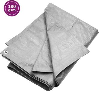 vidaXL Lona Hdpe Gris 180 G/m&sup2; 6x12 M Vidaxl
