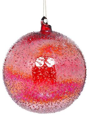 Mark Roberts Sparkling Ombre Ornament, Large, Set of 4 in Raspberry at Nordstrom