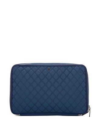 Chanel laptop case - women - Canvas - One Size - Blue
