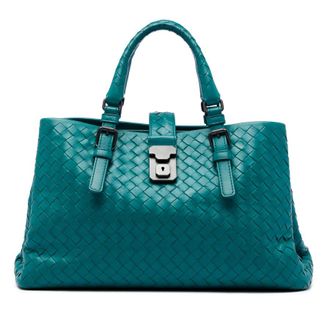 Bottega Veneta Pre-owned Bottega Veneta Small Nappa Intrecciato Roma Satchel Ladies ZTJ9TUT09NHTYCZI