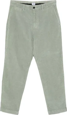 C.P. Company Velvet Cotton Trousers - Green