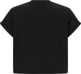 Balmain Womens Black Cotton T-Shirt