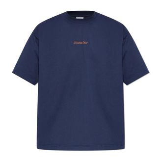 VETEMENTS T-Shirts, male, Blue, Size: XS Printed T-Shirt