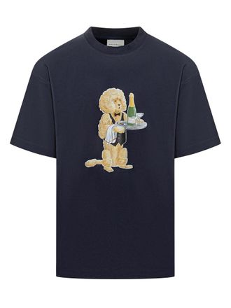 Drôle de Monsieur Drole De Monsieur T-Shirt Blue Dog Waiter
