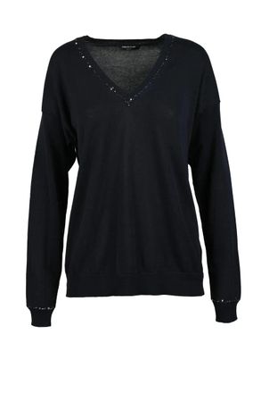 Fabiana Filippi Cotton Crewneck Sweater - Blue