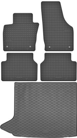 OEM Juego De Alfombrillas De Goma Para Coche Y Maletero Para Audi Q3 I Suv (2011-2018)