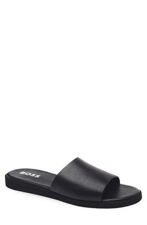 BOSS Darrel Slide Sandal in Black at Nordstrom Rack, Size 12Us / 11Uk