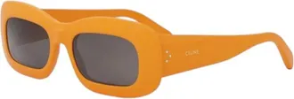 Celine CL40294I42A Rectangle Full Rim Sunglasses - Orange