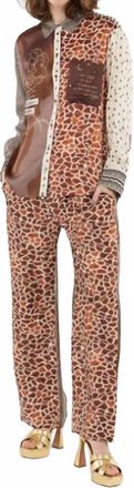 Me369 Bailey Straight Pants In Chocolate