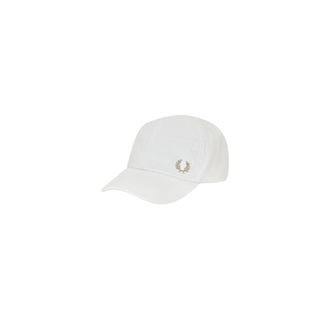 Fred Perry Klassieke Visor Cap - Heren - Petten - Wit - ONE Size - Katoen - Accessoires