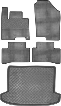 OEM Hyundai Tucson Iv Suv A Partir De 2020 Set - Alfombrillas De Goma Para Coche + Alfombrilla Para Maletero