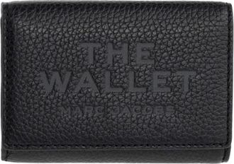 Marc Jacobs The Trifold Wallet - Dames - Portefeuilles - Zwart - ONE Size - Leer - Accessoires