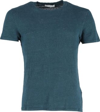 Sandro Sandro Paris T-shirt met ronde hals in groen linnen