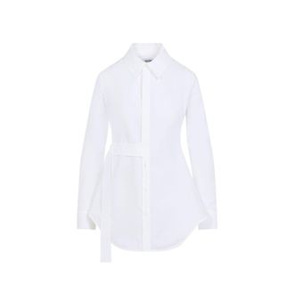 Jean Paul Gaultier Tailored Wrap Shirt With Silhouette