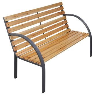 vidaXL Vidaxl - Banco De Jard&iacute;n Madera Maciza Abeto 112 Cm