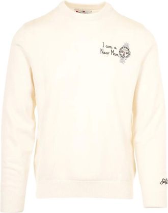 MC2 Saint Barth Heron Light Girocollo - - Knitwear - Uomo - Bianco - L