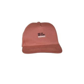 Dsquared2 One Life One Planet Cap - Heren - Petten - Rood - ONE Size - Katoen - Accessoires