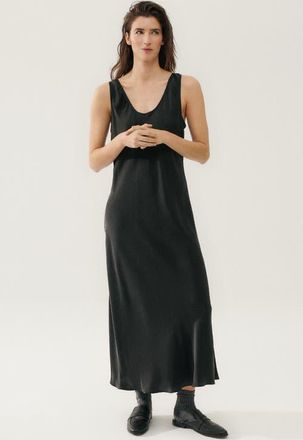 Silk Laundry SCOOP NECK DRESS BLACK at Nordstrom, Size X-Small Au