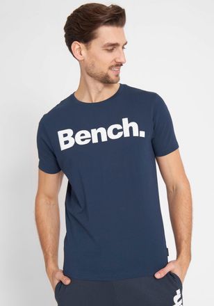 Bench T-Shirt BENCH. LEANDRO, Herren, Gr. XXXL58, blau (navy), Jersey, Obermaterial: 100% Baumwolle, unifarben, Rundhals, Shirts T-Shirt