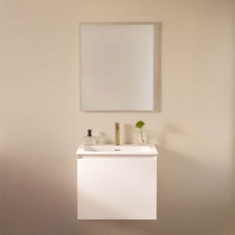 Sklum Conjunto De Mueble De Ba&ntilde;o En Madera Con Lavabo Integrado Macrae Sklum
