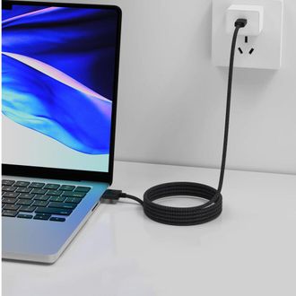 OEM El Adaptador De Carga Magsafe3 Para Macbook Cuenta Con Una Conexi&oacute;n Magn&eacute;tica, Admite La Carga R&aacute;pida Pd Y Utiliza Un Cable Trenzado Duradero Para Gar