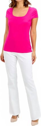 Frank Lyman Design Woven Top In Candy