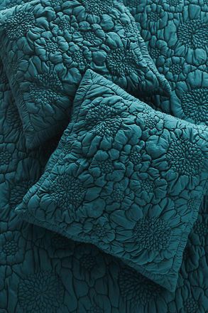 Anthropologie Dahlia Cotton Jersey Floral Euro Sham