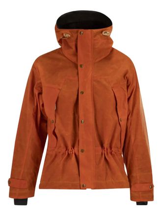 Ceccarelli hooded raglan sleeve jacket - Orange