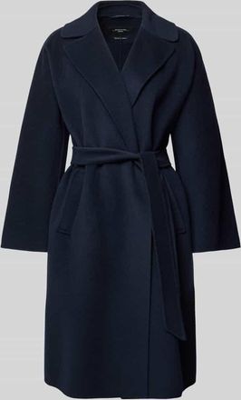 Max Mara Regular Fit Wollmantel aus Schurwoll-Mix Modell CIVADA in Marine, Gr&ouml;&szlig;e 36