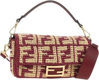 Fendi Pre-owned Zucca Canvas Schoudertas - Dames - Vintage Schoudertas - Rood - ONE Size - Vintage