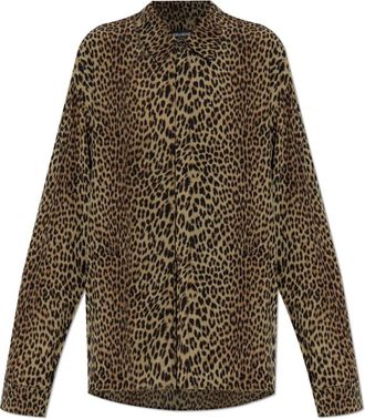 Zadig&Voltaire Tyric shirt - Dames - Overhemden - Bruin - M - Satijn - Overhemden