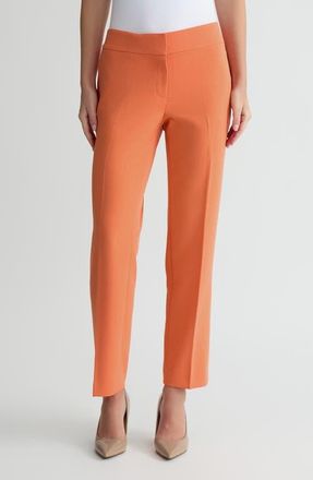 Kasper Ava Straight Leg Pants in Mandarin at Nordstrom, Size 12