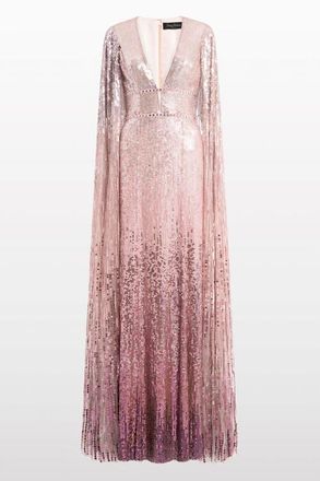 Jenny Packham Easy Breezy Sequin-Embellished Maxi Dress in Sugar at Nordstrom, Size 12 Uk