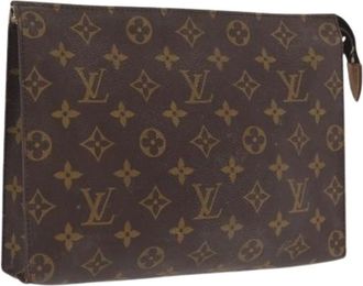 Louis Vuitton Pre-owned Clutches, female, Brown, Size: ONE SIZE Pre-owned Canvas Clutch