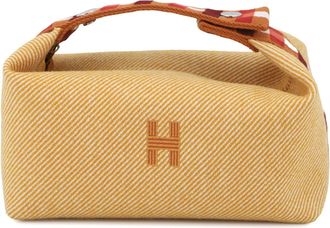 Herm&egrave;s Fauve Wool Pouch (Pre-Owned)