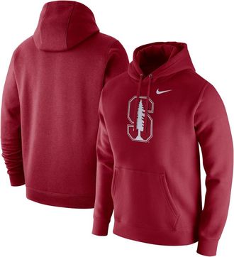 Nike Stanford Cardinal Hoodie Mens Red Fleece Long Sleeve Pullover SRT610