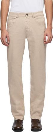 7 For All Mankind The Straight Leg Twill Pants in Oat at Nordstrom, Size 38