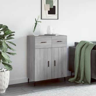 vidaXL Credenza Grigio Sonoma 69,5x34x90 cm in Legno Multistrato - Vidaxl