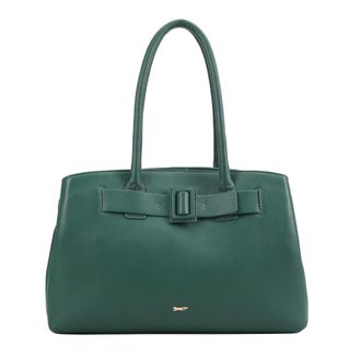 Paul Costelloe Womens Belbo Leather Shoulder Bag - Green