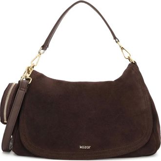 Kazar Bolso de Hombro de Ante - Bags - Mujer - Marr&oacute;n - ONE SIZE