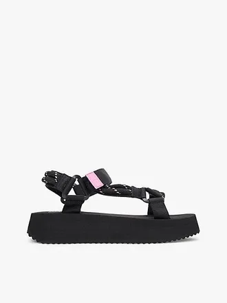 Tommy Hilfiger Webbing Rope Cleat Platform Sandals